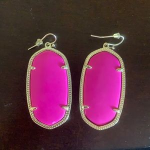 Hot pink Kendra Scott earrings